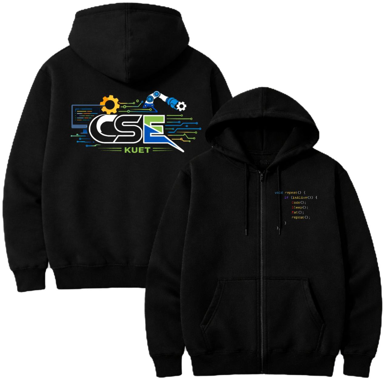 CSE Code Zipper Hoodie